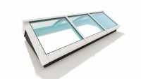 Lichtstraat HR++ glas zadeldak met bouwkundig kopschot