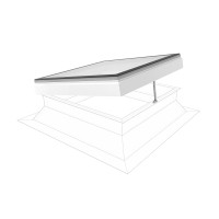 Skylux Iwindow2 flex platdakraam HR++ 40 x 100 cm opengaand opaal